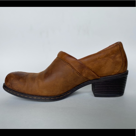 B.O.C ankle booties distressed brown leather size 10 - Picture 11 of 12